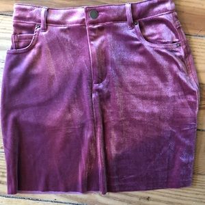 NWT Forever 21 mauve velvet mini skirt s